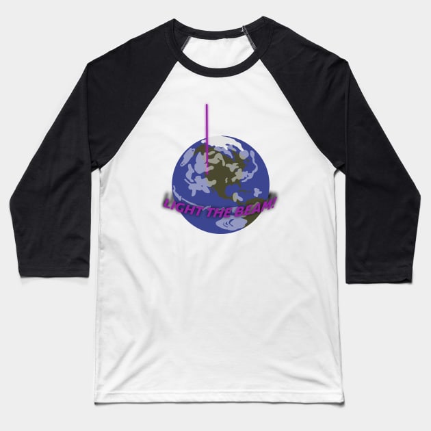 Light The Beam! Baseball T-Shirt by rattraptees